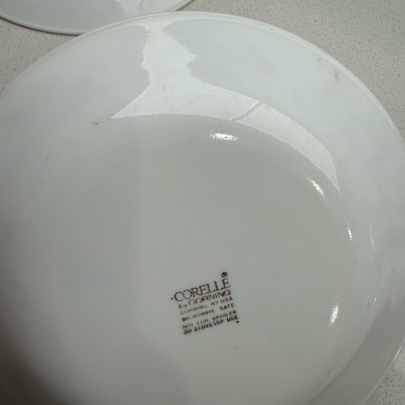 Vintage Corelle Dessert Bread and Butter Plates Burgundy Rose 1990s Set of 3 - Picture 6 of 8